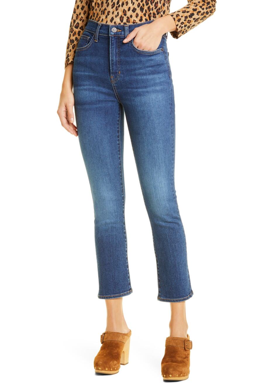Veronica Beard High Rise Bright Blue Carly Denim Jeans Size 24